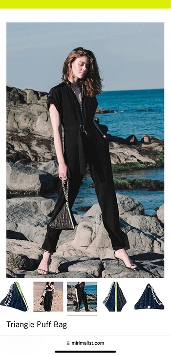 TRİANGLE PUFF BAG - Görsel 5