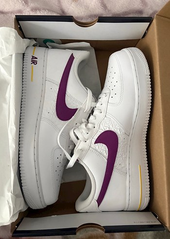 Nike Air Force 1 Beyaz Mor Sneaker Nike Air Force 1 07