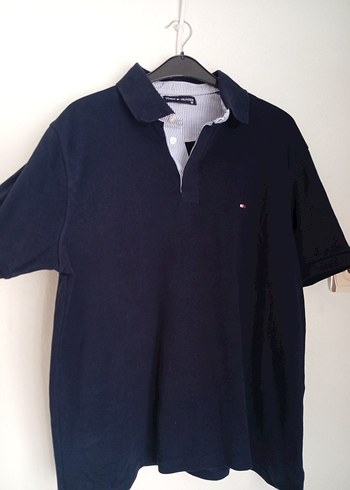 Tommy Hilfiger Erkek Siyah Kısa Kollu Polo Tişört