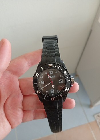 Mavi Siyah Kemerli Minimalist erkek saati