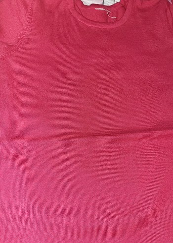 Kız Çocuk fuşya Salaş Tişört - Görsel 2