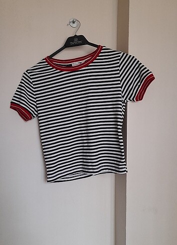 Topshop Cizgili crop