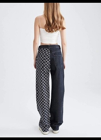 Defacto Dama desenli bol paca jean pantolon xs/34