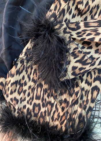 Leopar Desenli Kadın blazer - Görsel 4