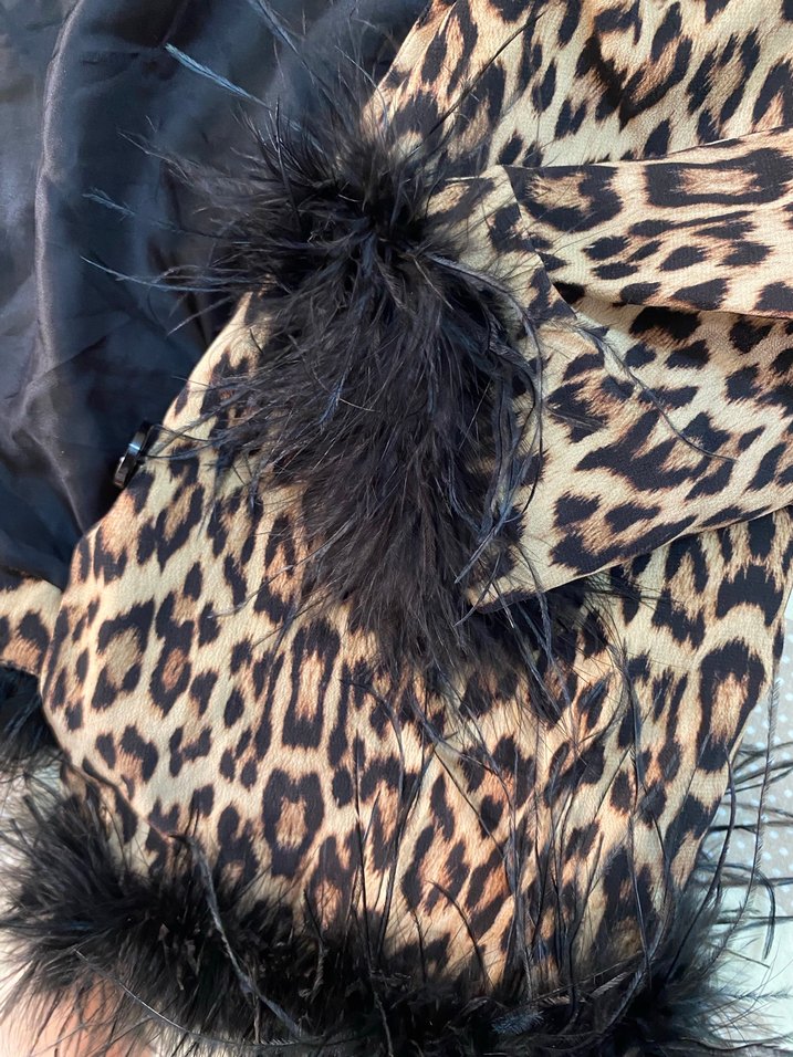 Leopar Desenli Kadın blazer - Görsel 4