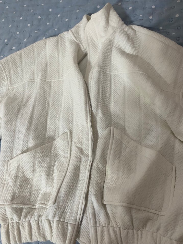 Zara Dokulu Oversize Bomber Ceket - Görsel 3