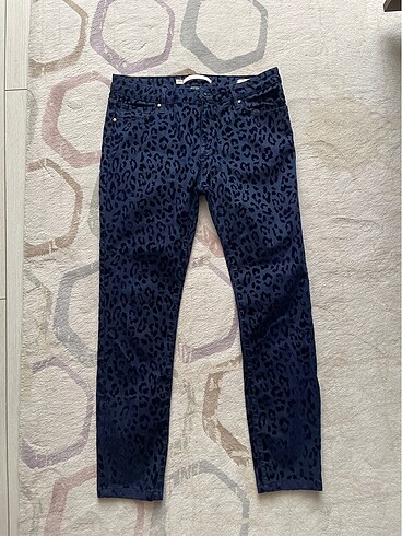 Leopar desenli kot jean