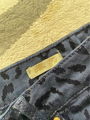 40 Beden Leopar desenli kot jean