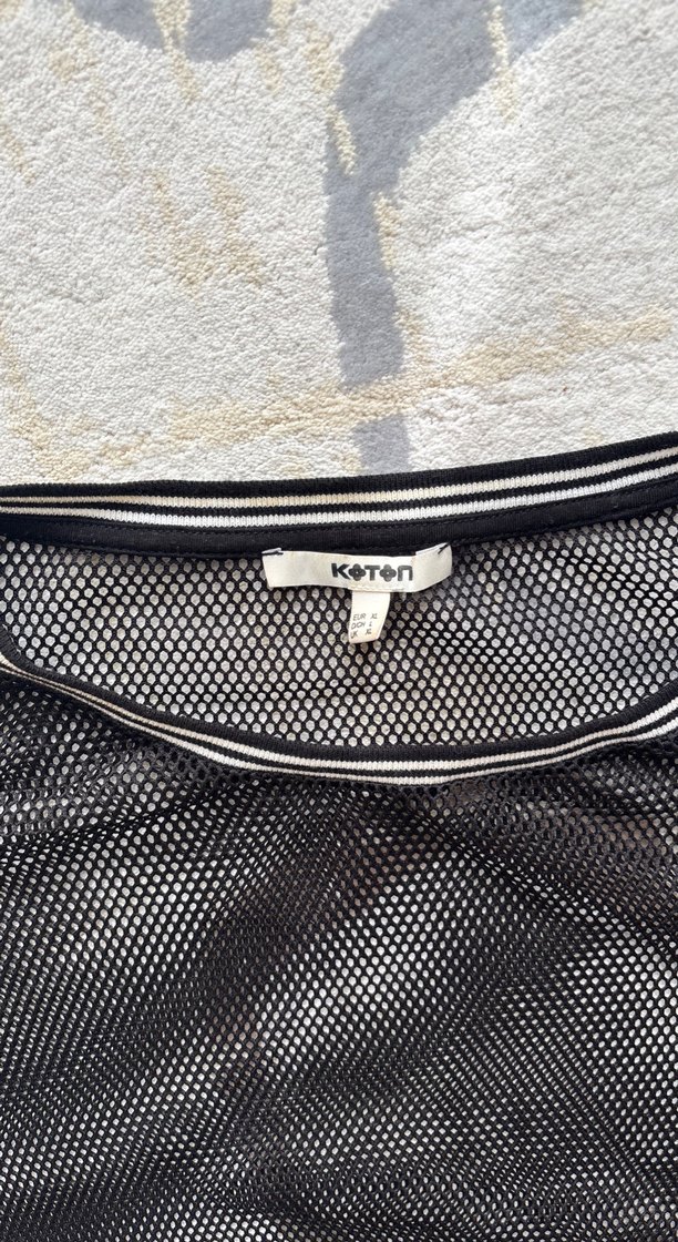 Siyah Uzun Kollu Salaş Spor Bluz - Görsel 2