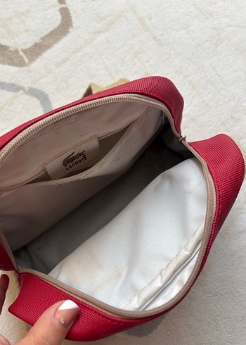 Lacoste Klasik Kırmızı Kadın Süet Çanta