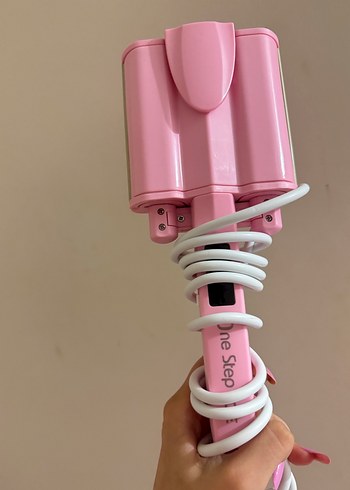 One Step Pembe Saç Şekillendirici Su dalgası