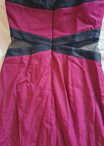 Bordo Uzun Kadın Elbise - Görsel 3