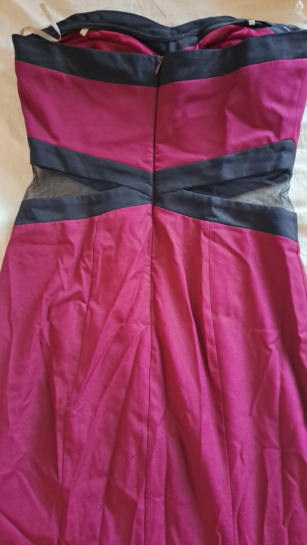 Bordo Uzun Kadın Elbise - Görsel 3