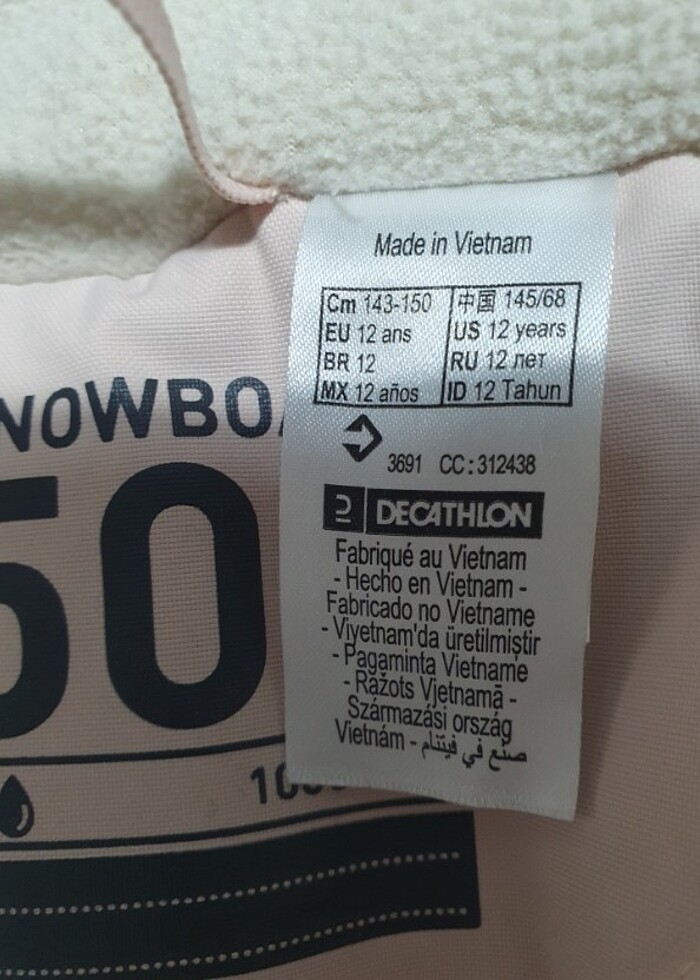 Decathlon kız çocuk kayak montu - Görsel 5