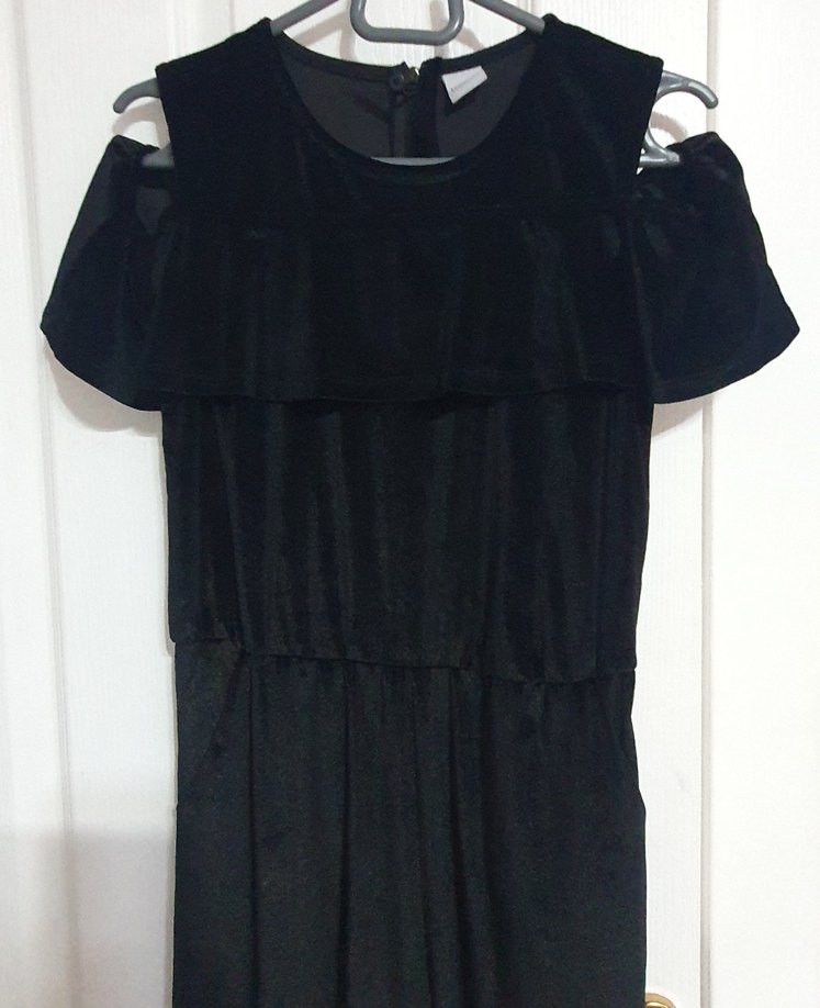 Kız çocuk kadife tulum - Görsel 3