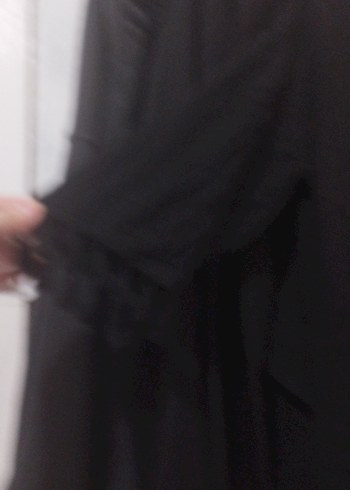 Uzun Siyah Bohem Kadın Kimono - Görsel 2