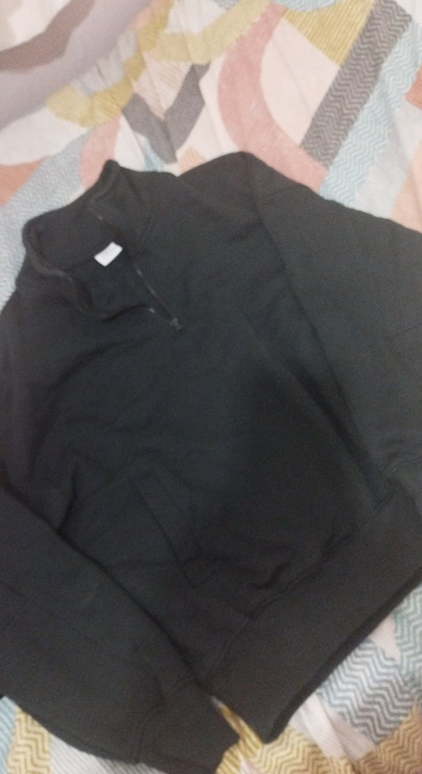 ZARA Siyah Yarım Fermuarlı Erkek Polar Sweatshirt - Görsel 3