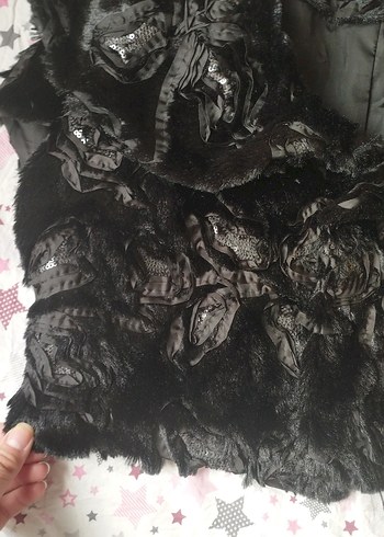 GUSTO Desenli Kadın Suni Kürk Balero - Görsel 2