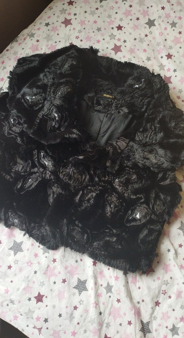 GUSTO Desenli Kadın Suni Kürk Balero - Görsel 4