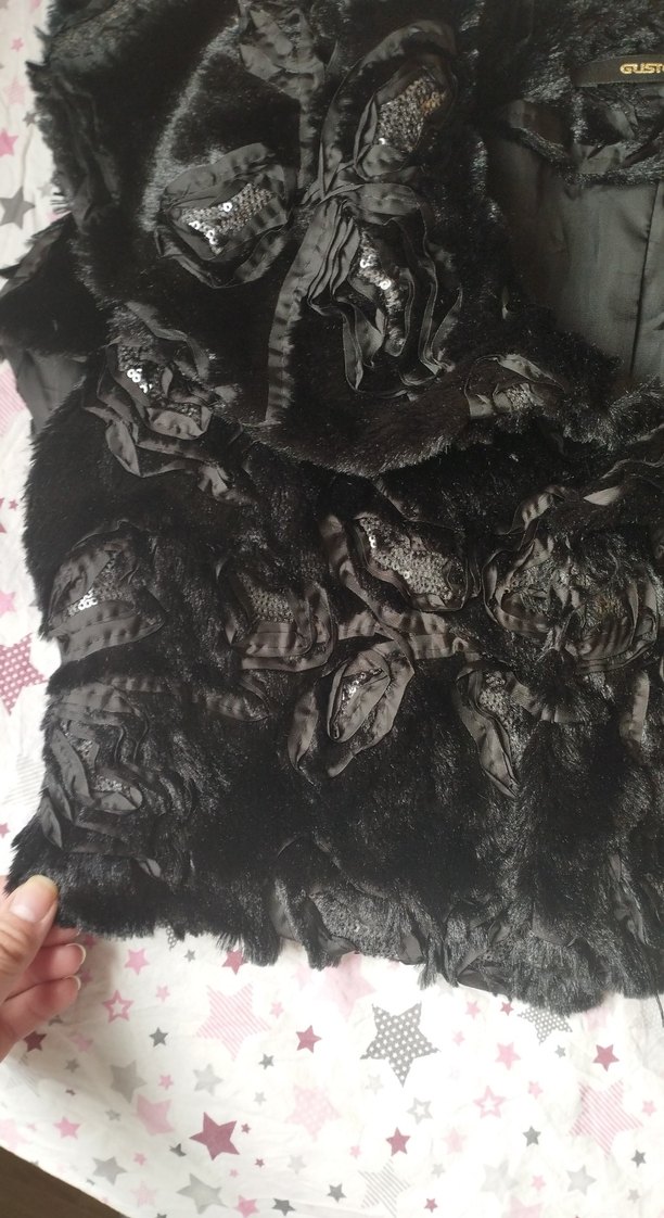 GUSTO Desenli Kadın Suni Kürk Balero - Görsel 2