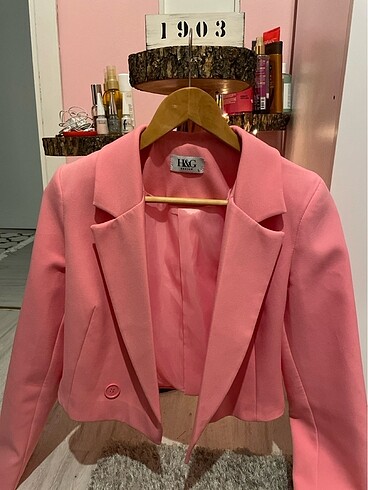 pembe blazer ceket
