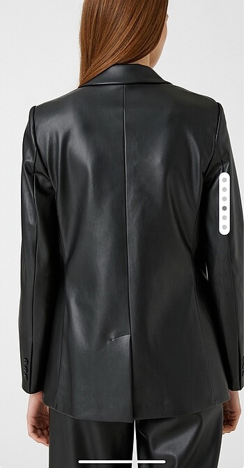 Koton blazer deri ceket - Görsel 4