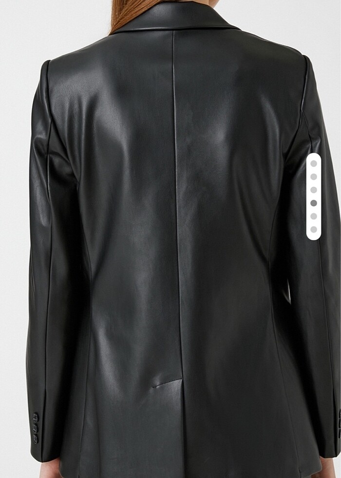 Koton blazer deri ceket - Görsel 4