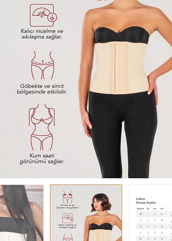 Beyaz Kısa Göğüs Korsesi - Görsel 2