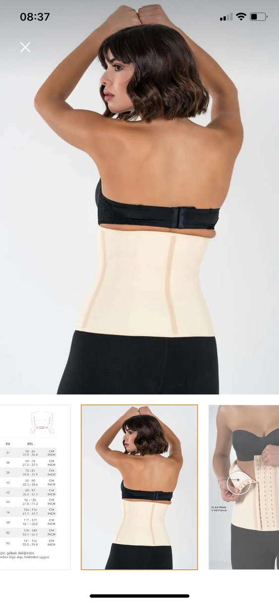 Beyaz Kısa Göğüs Korsesi - Görsel 4