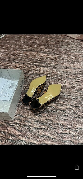 Diğer Polka Store leopar topuklu ayakkabı