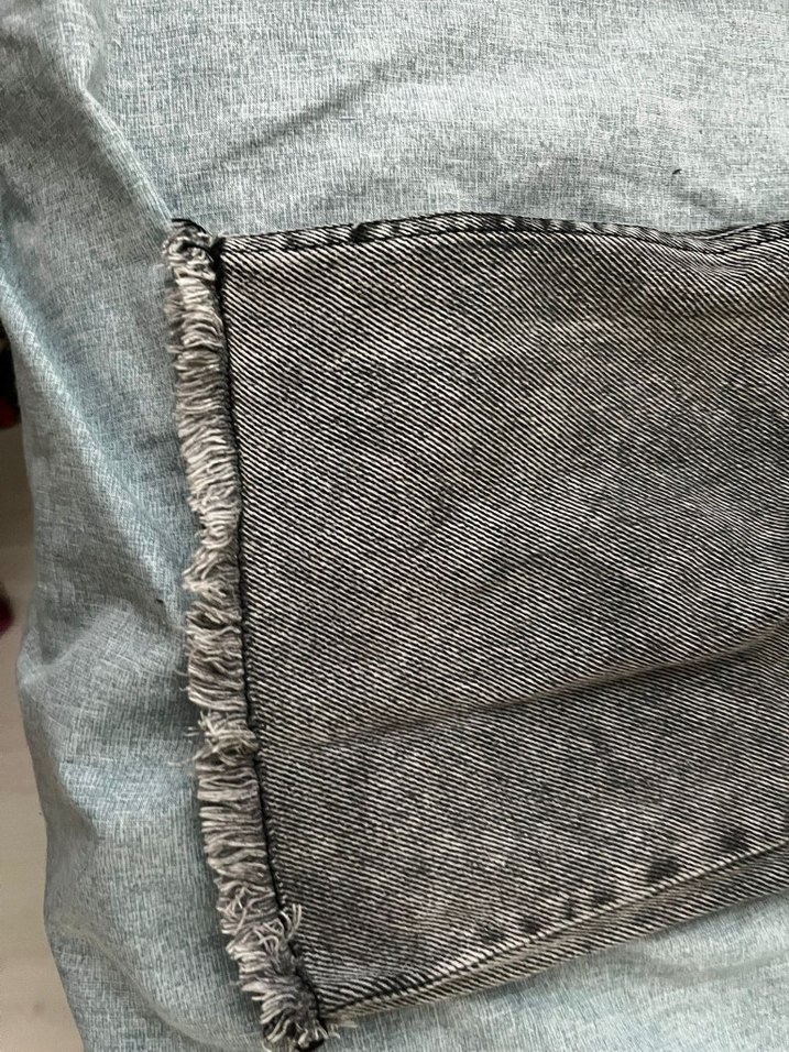 Gri Düğmeli Kadın Denim Pantolon - Görsel 2