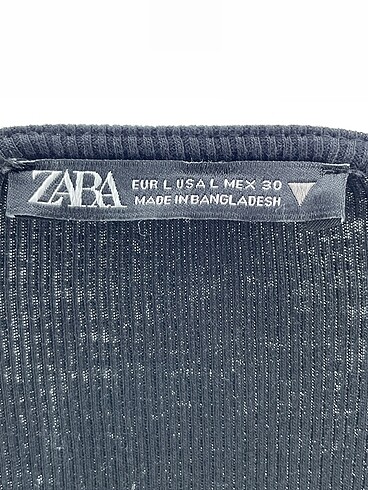 l Beden siyah Renk Zara Bluz %70 İndirimli.