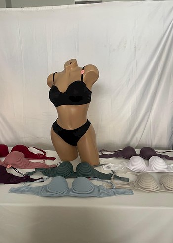 Beyaz Minimalist Mini Sütyen - Görsel 16