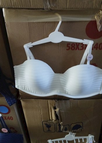 Beyaz Minimalist Mini Sütyen - Görsel 5