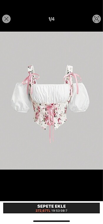 Prenses kol bluz - Görsel 5