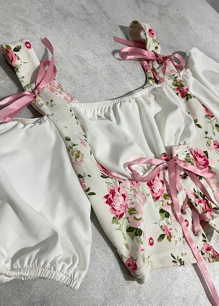 Prenses kol bluz - Görsel 3