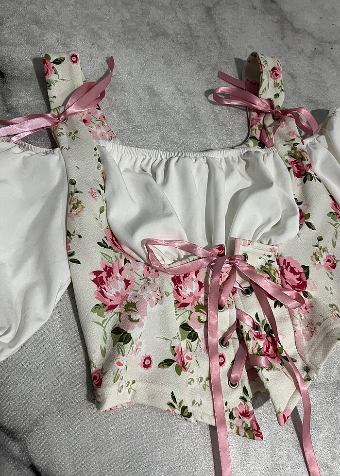 Prenses kol bluz - Görsel 2