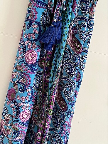 Uzun elbise desenli - Görsel 3