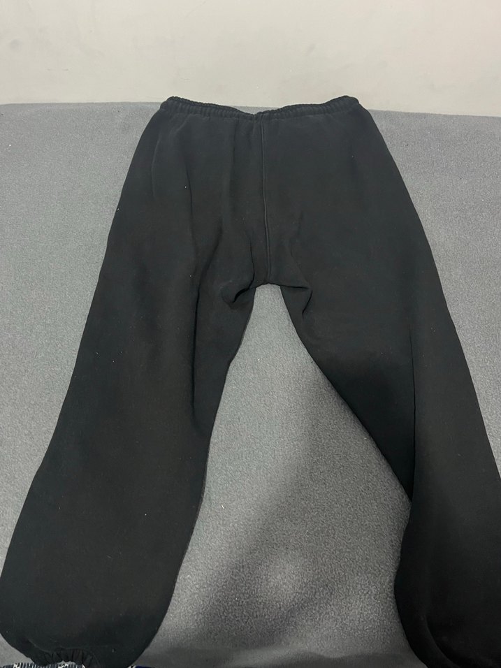 Siyah unisex Payetli Baskılı Rahat Eşofman - Görsel 2