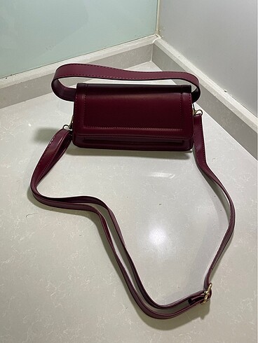 Mini Boy Zara Model Bordo Kol & Omuz Çantasi
