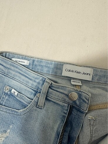 Calvin klein yüksek bel jean