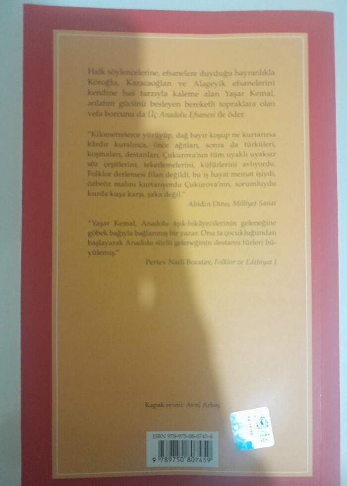 Üç Anadolu Efsanesi Yaşar Kemal - Görsel 2