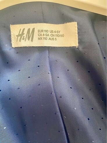 5 Yaş Beden H&M ceket