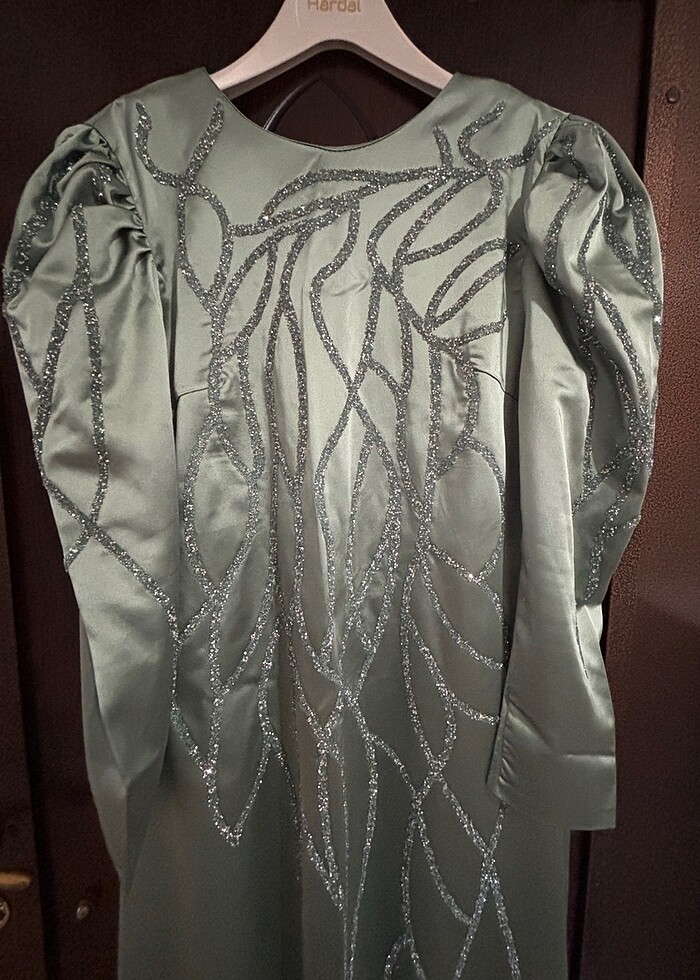 Çağla yeşili abiye - Görsel 2