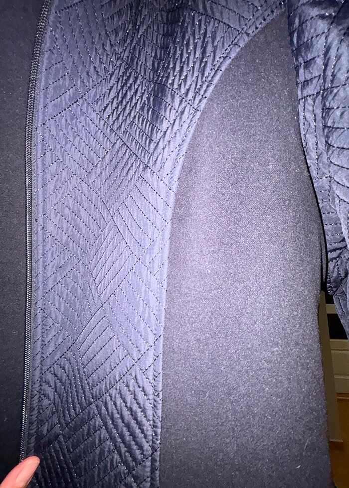 Kapitone kaşe kaban - Görsel 4