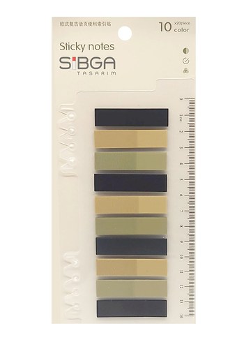 Şeffaf plastik postit kitap ayracı