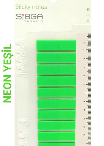 Neon Yeşil postit kitap ayracı