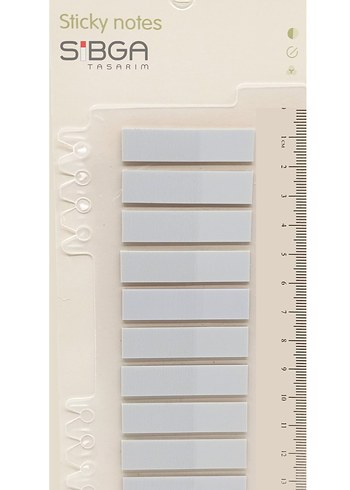 Gri renk postit kitap ayracı
