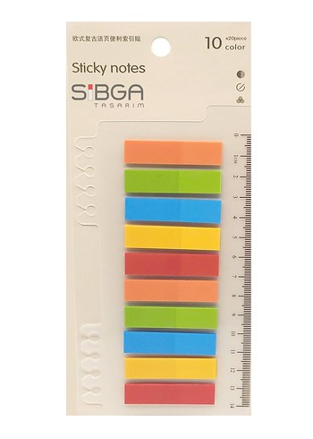 Şeffaf plastik postit kitap ayracı