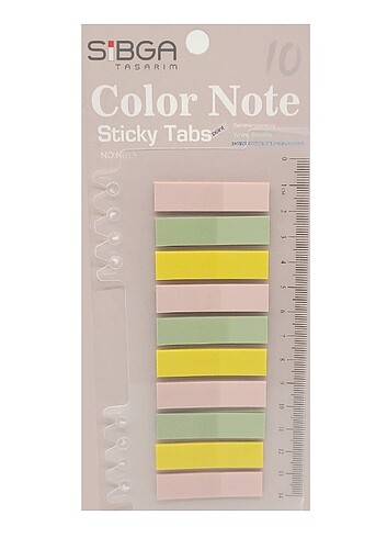 şeffaf plastik postit kitap ayracı